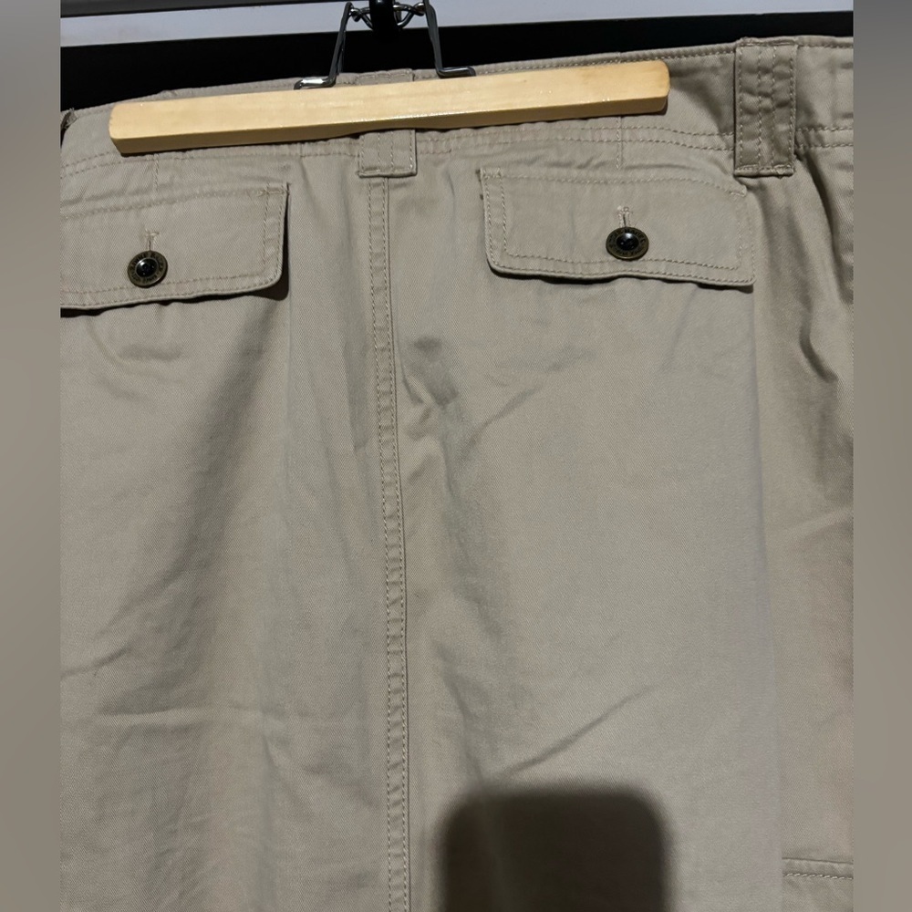 Vintage Eddie Bauer 2pc skirt and jacket set tan size 12 safari style - Picture 9 of 15